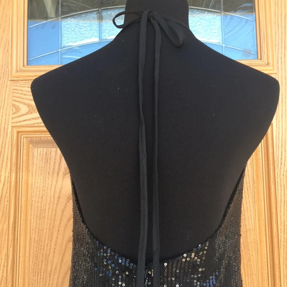 New* Lioness Black‎ Sequin Halter Dress - Picture 8 of 15
